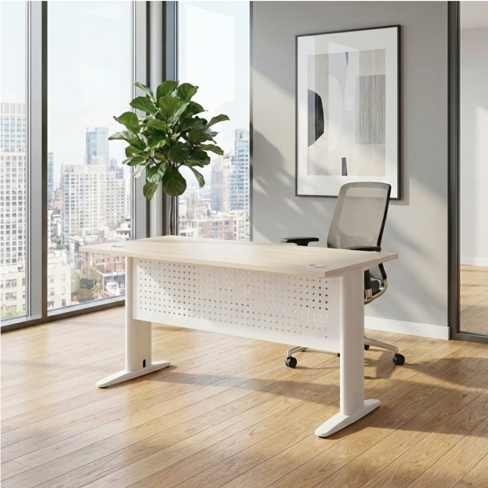 KILIAN Office Desk with Modesty Panel - JIJI.SG