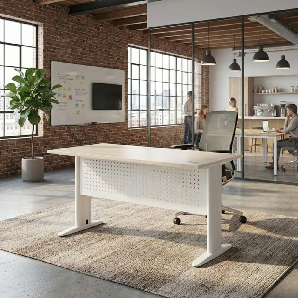KILIAN Office Desk with Modesty Panel - JIJI.SG