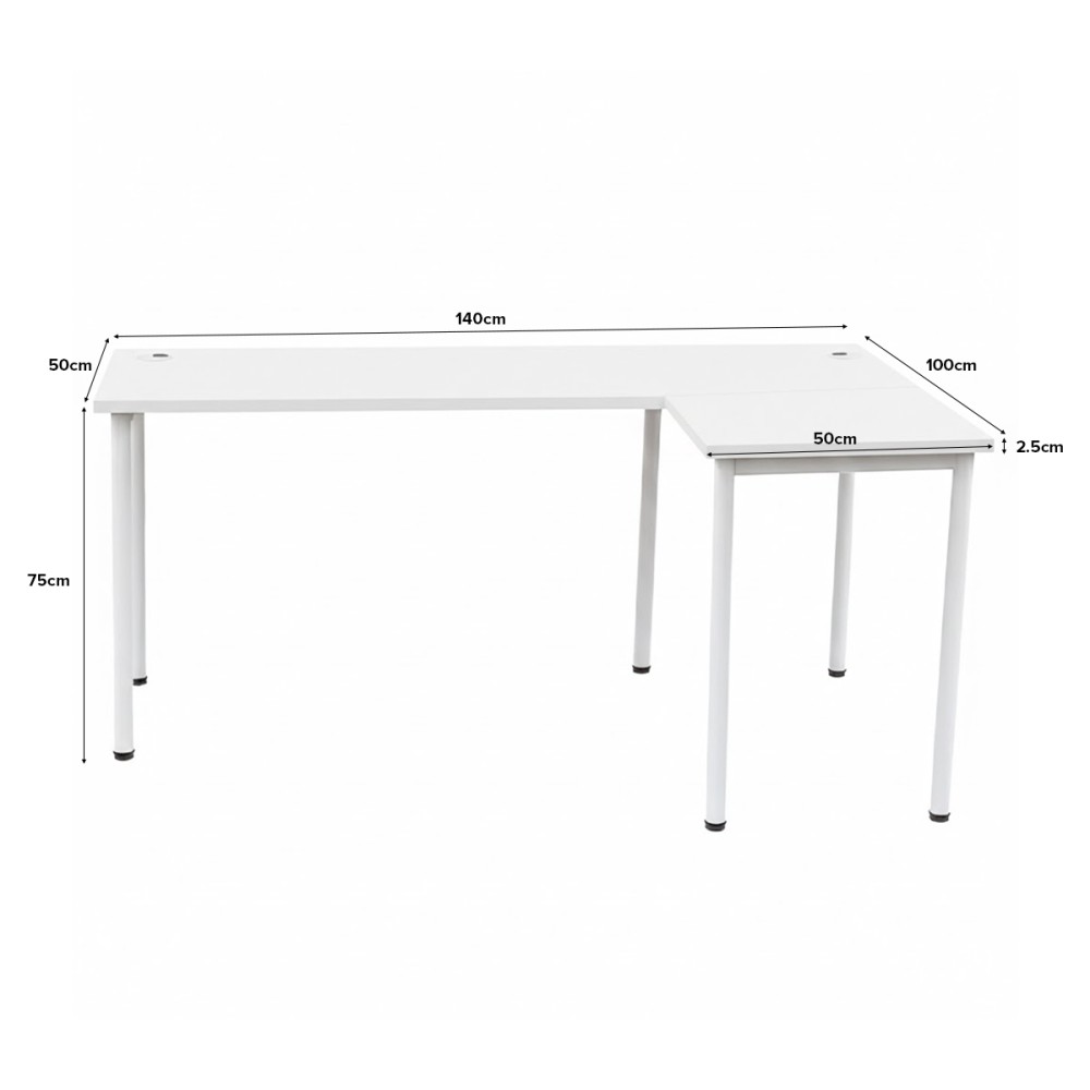 RAHEL L-Shaped Corner Desk - JIJI.SG