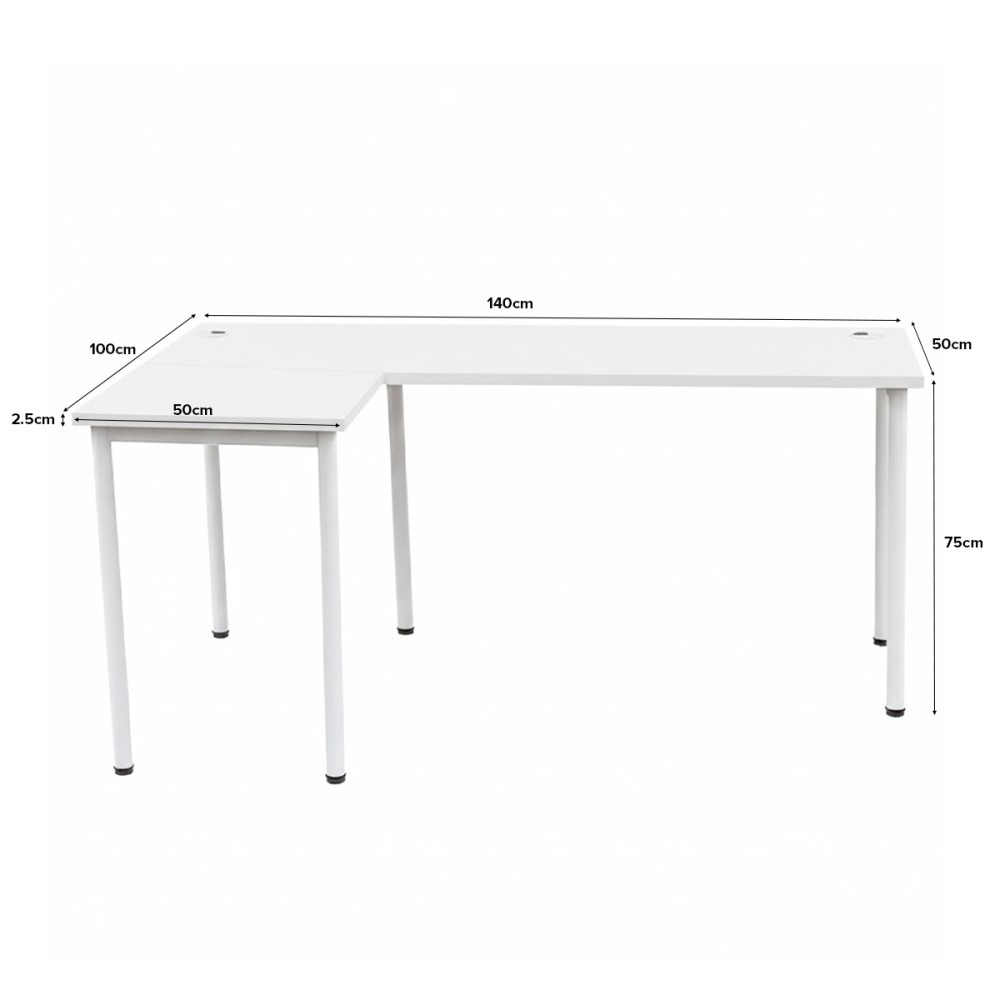 RAHEL L-Shaped Corner Desk - JIJI.SG