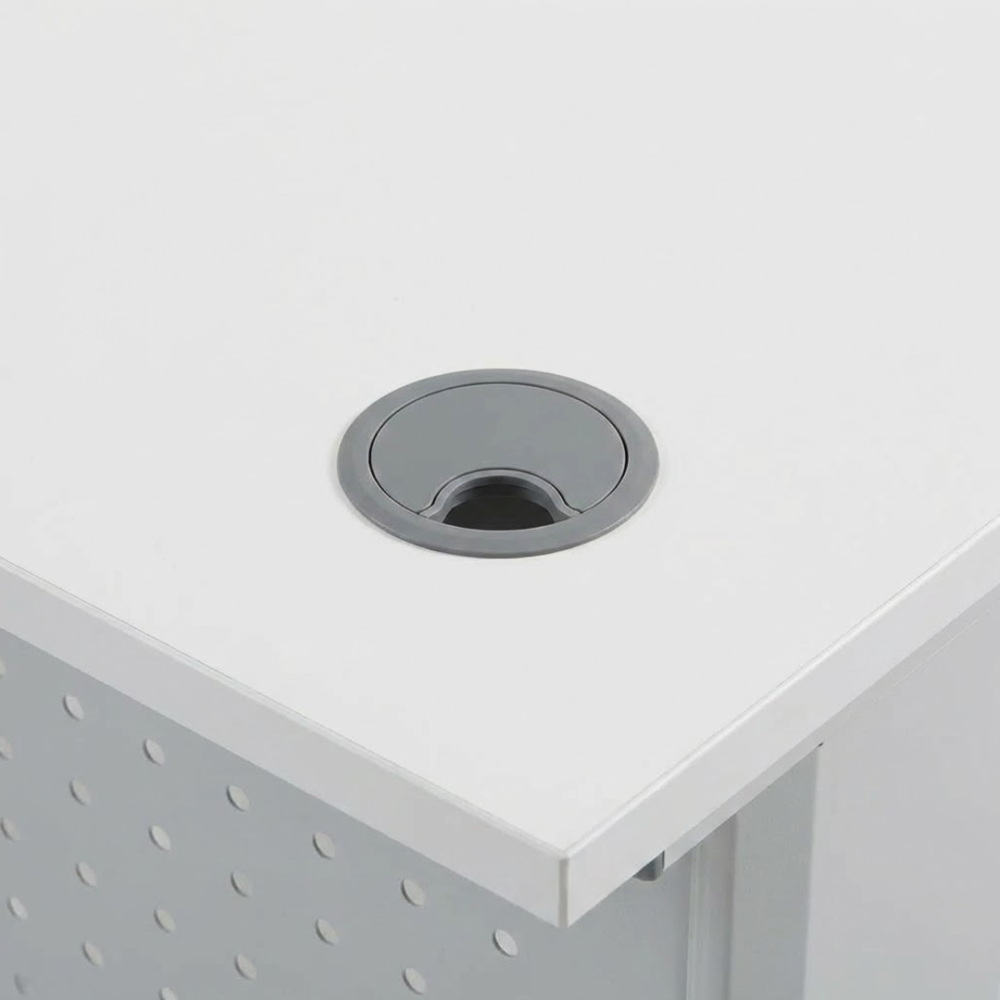 KILIAN L-Shaped Office Desk with Modesty Panel - JIJI.SG