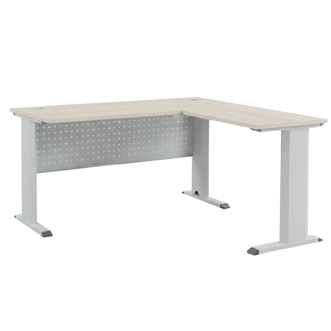 KILIAN L-Shaped Office Desk with Modesty Panel - JIJI.SG