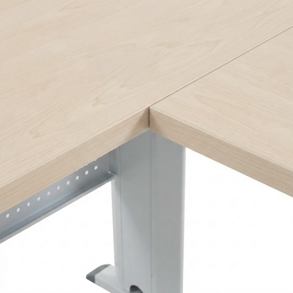 KILIAN L-Shaped Office Desk with Modesty Panel - JIJI.SG