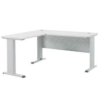 KILIAN L-Shaped Office Desk with Modesty Panel - JIJI.SG