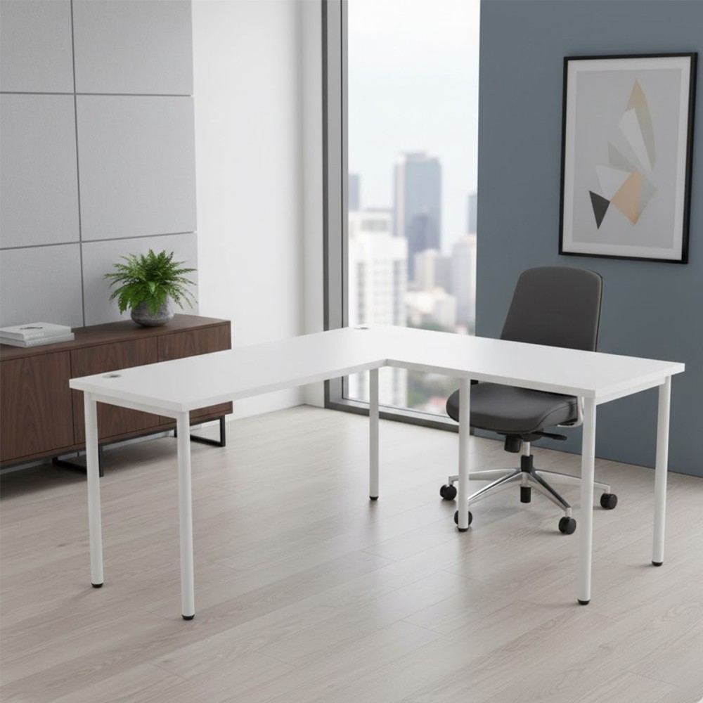 RAHEL L-Shaped Corner Desk - JIJI.SG