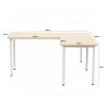 RAHEL L-Shaped Corner Desk - JIJI.SG