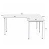 RAHEL L-Shaped Corner Desk - JIJI.SG