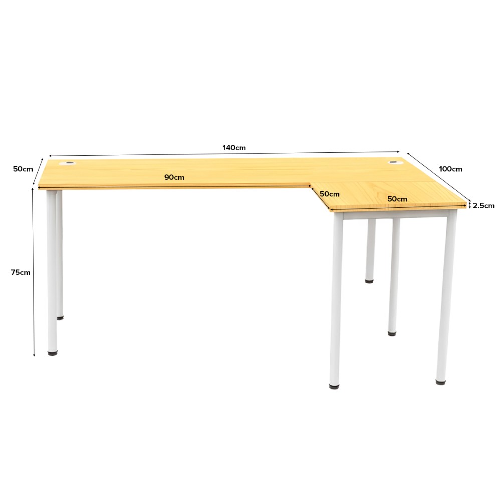 RAHEL L-Shaped Corner Desk - JIJI.SG