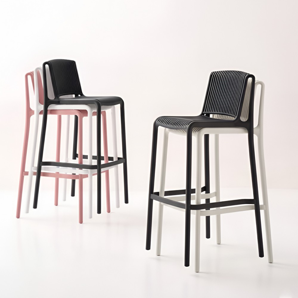 ELODIE Bar Stool, Stackable - JIJI.SG