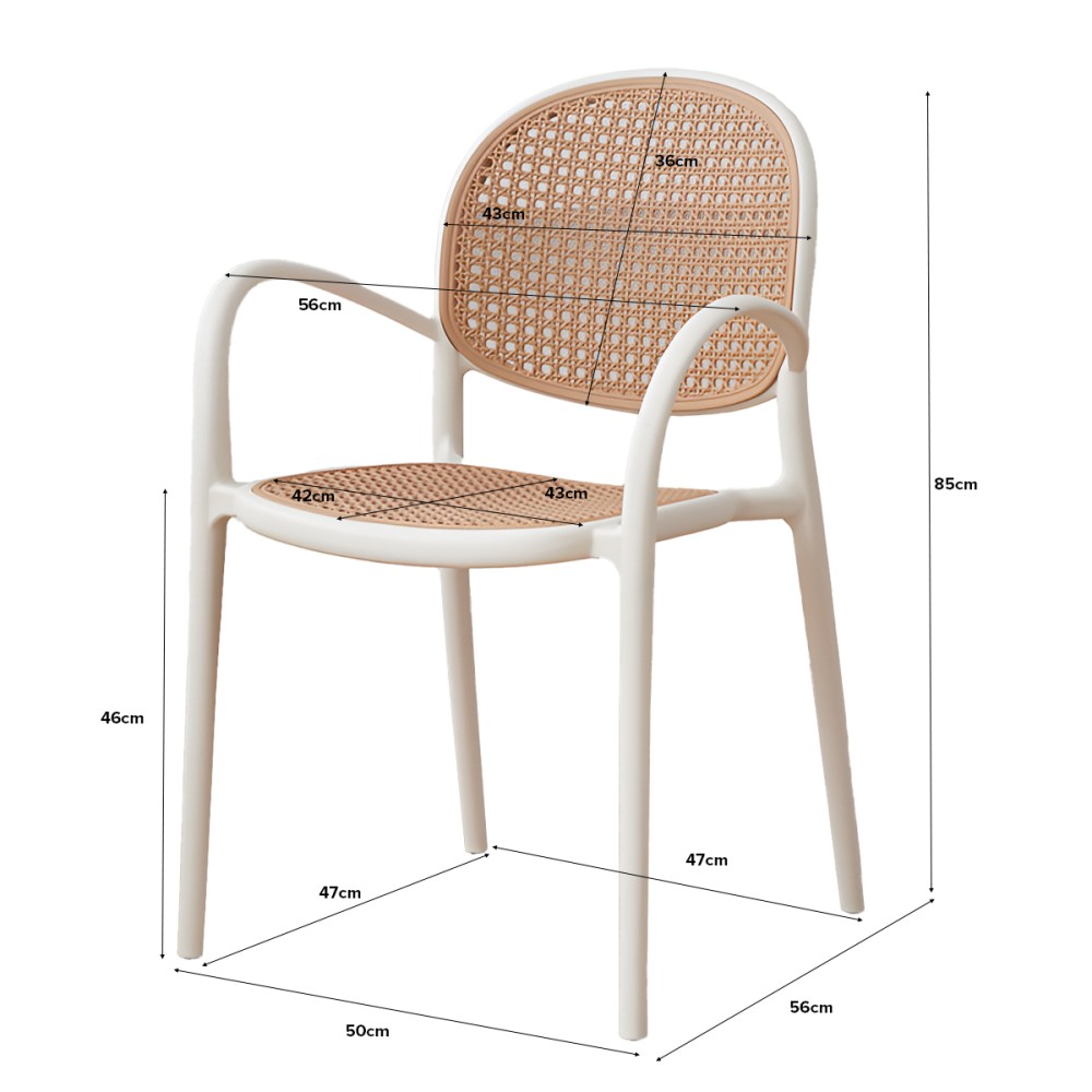 EVELIN Chair, Stackable - JIJI.SG