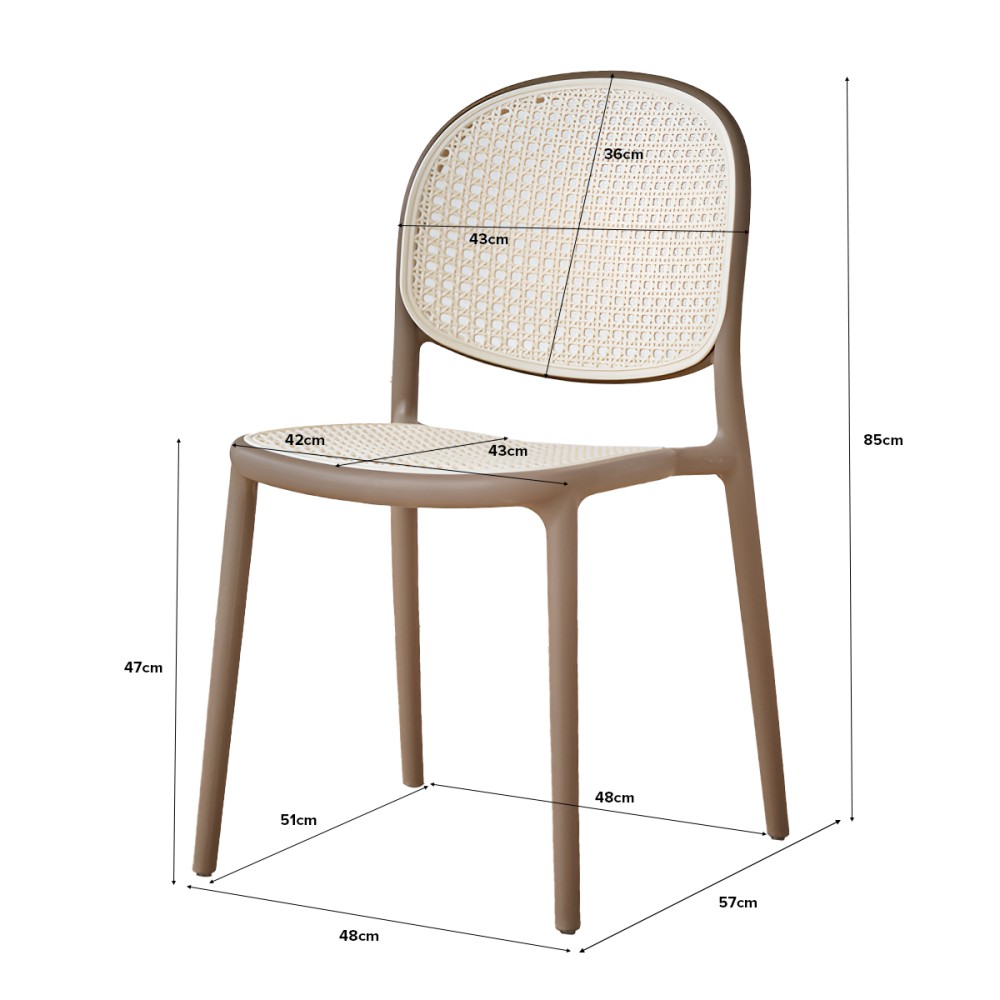 EVELIN Chair, Stackable - JIJI.SG