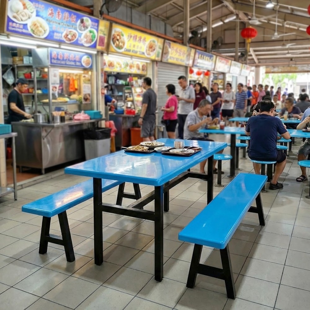 WALTER Canteen Table and 2 Benches - JIJI.SG