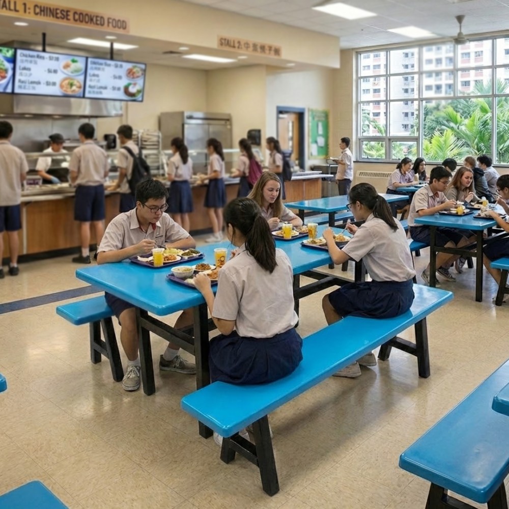WALTER Canteen Table and 2 Benches - JIJI.SG