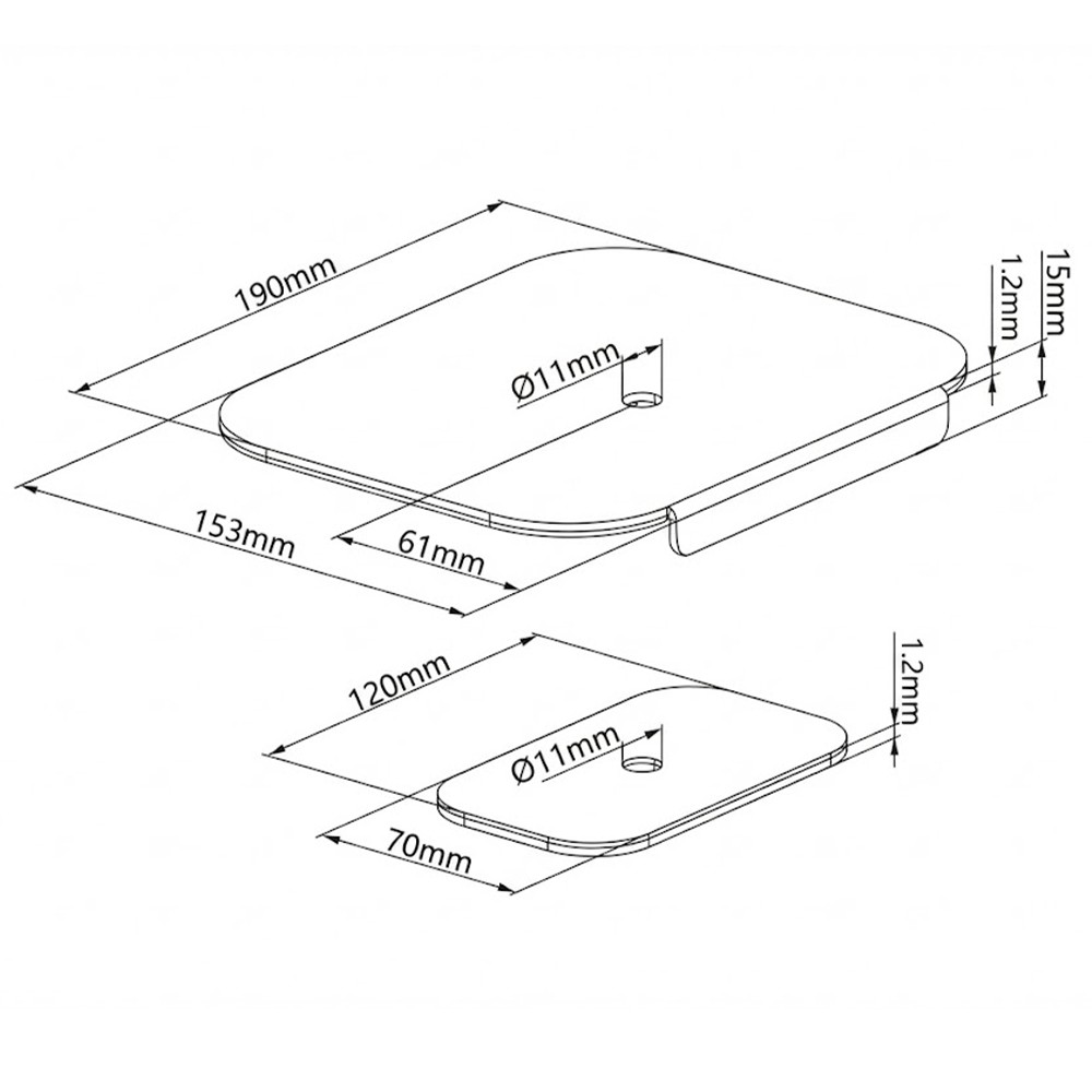 VISIONSWIPE EIGER Reinforcement Bracket Mount Plate - JIJI.SG