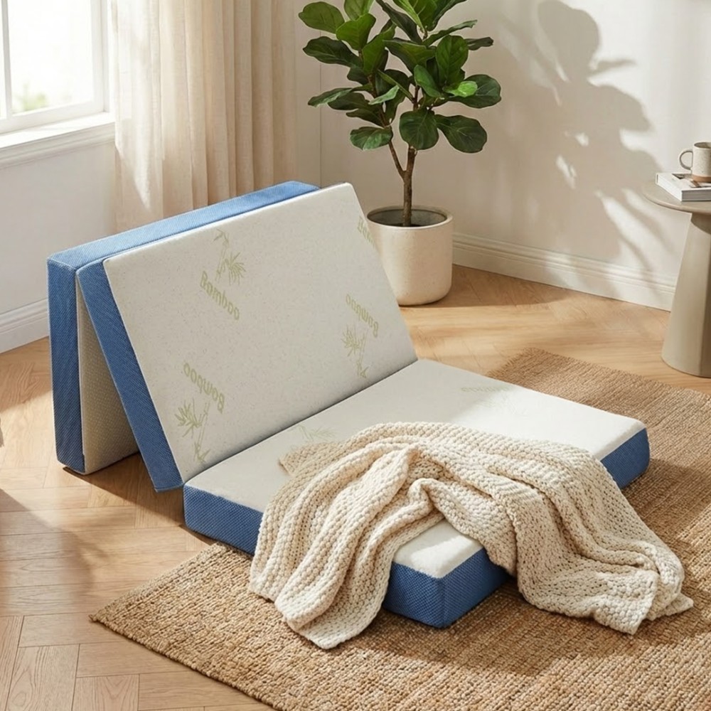 DREAMAX VIBEFLEX 3-Fold Bamboo Knitted Foam Mattress - JIJI.SG