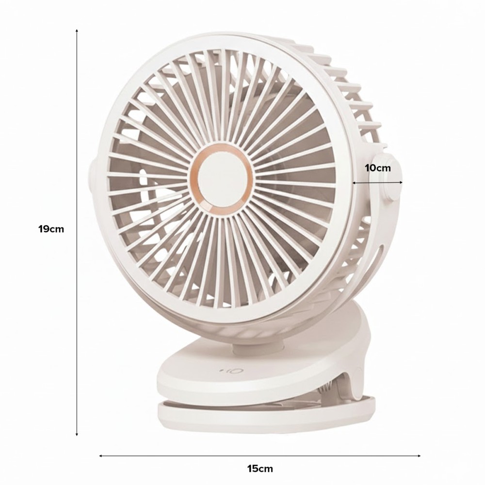 GLINT Mini Chargeable Clipped Fan 10000mAh - JIJI.SG