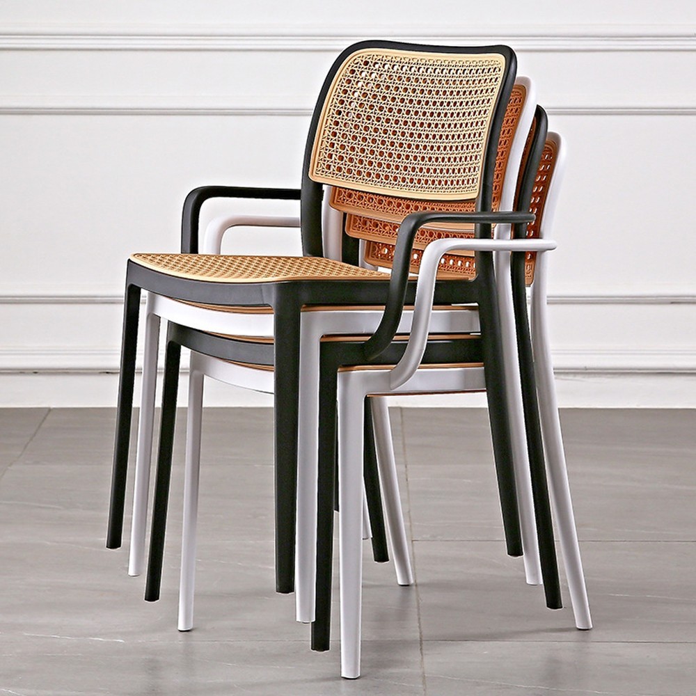 KLAUS Chair with Armrest, Stackable - JIJI.SG