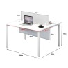FORSBERG 2 Seater Work Station with Modesty Panel - JIJI.SG