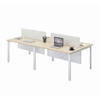 FORSBERG 4 Seater Work Station with Modesty Panel - JIJI.SG
