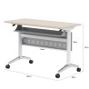 Noam Foldable Seminar Table - JIJI.SG