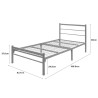 ARON Single Metal Bed Frame - JIJI.SG