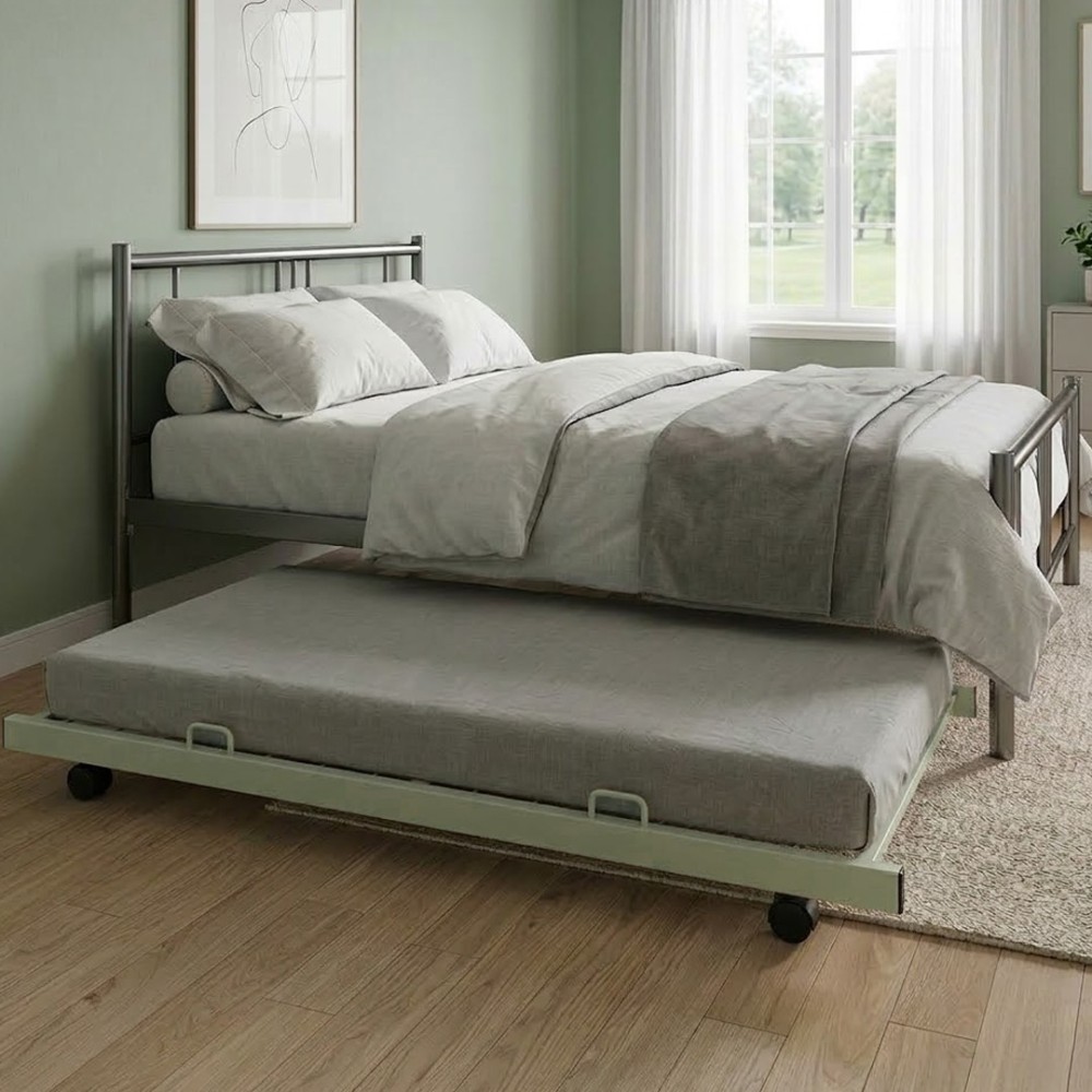 DARIO Metal Pull-out Bed - JIJI.SG