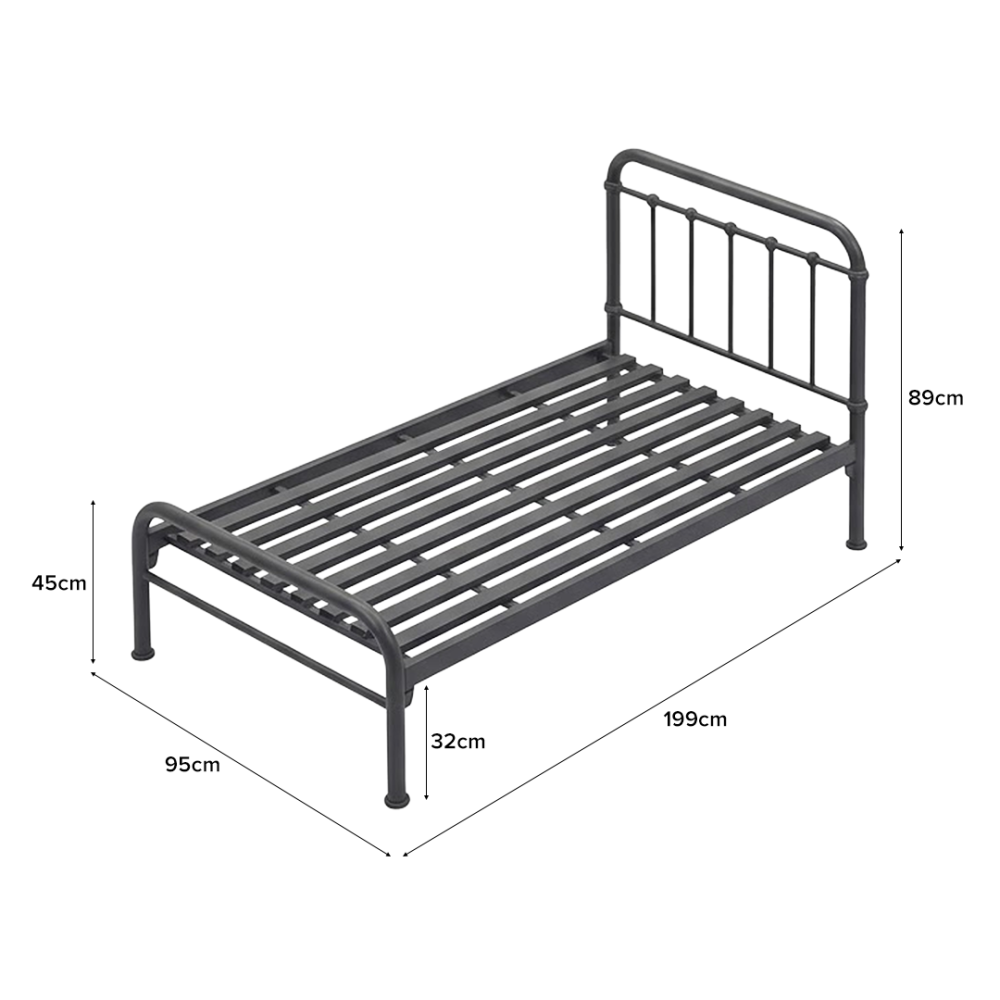 SANDRO Single Metal Bed Frame - JIJI.SG