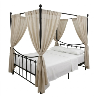 QUENTIN Metal Canopy Bed - JIJI.SG