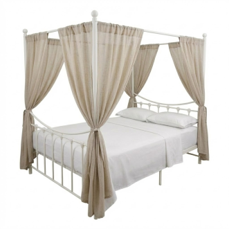 QUENTIN Metal Canopy Bed - JIJI.SG