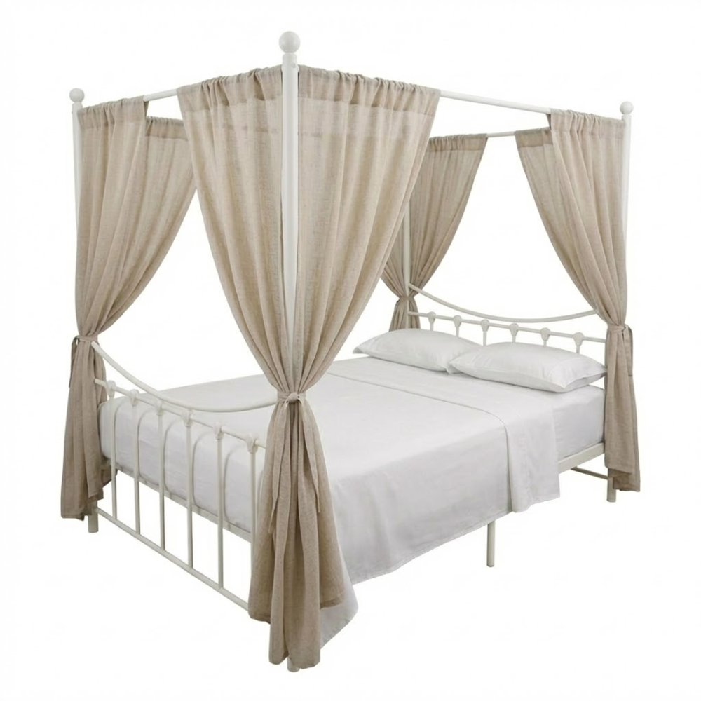 QUENTIN Metal Canopy Bed - JIJI.SG
