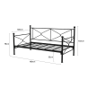 CEDRIC Metal Daybed - JIJI.SG