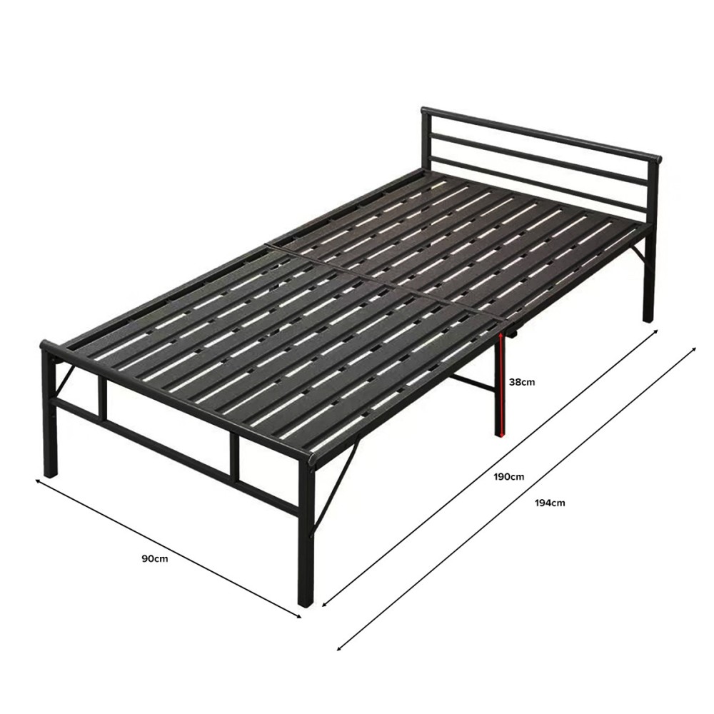 RUBEN Guest Metal Folding Bedframe - JIJI.SG
