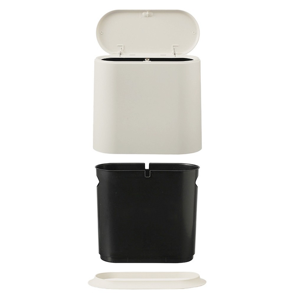 HEIDIE Pop-Up Lid Slim Gap Trash Can - JIJI.SG