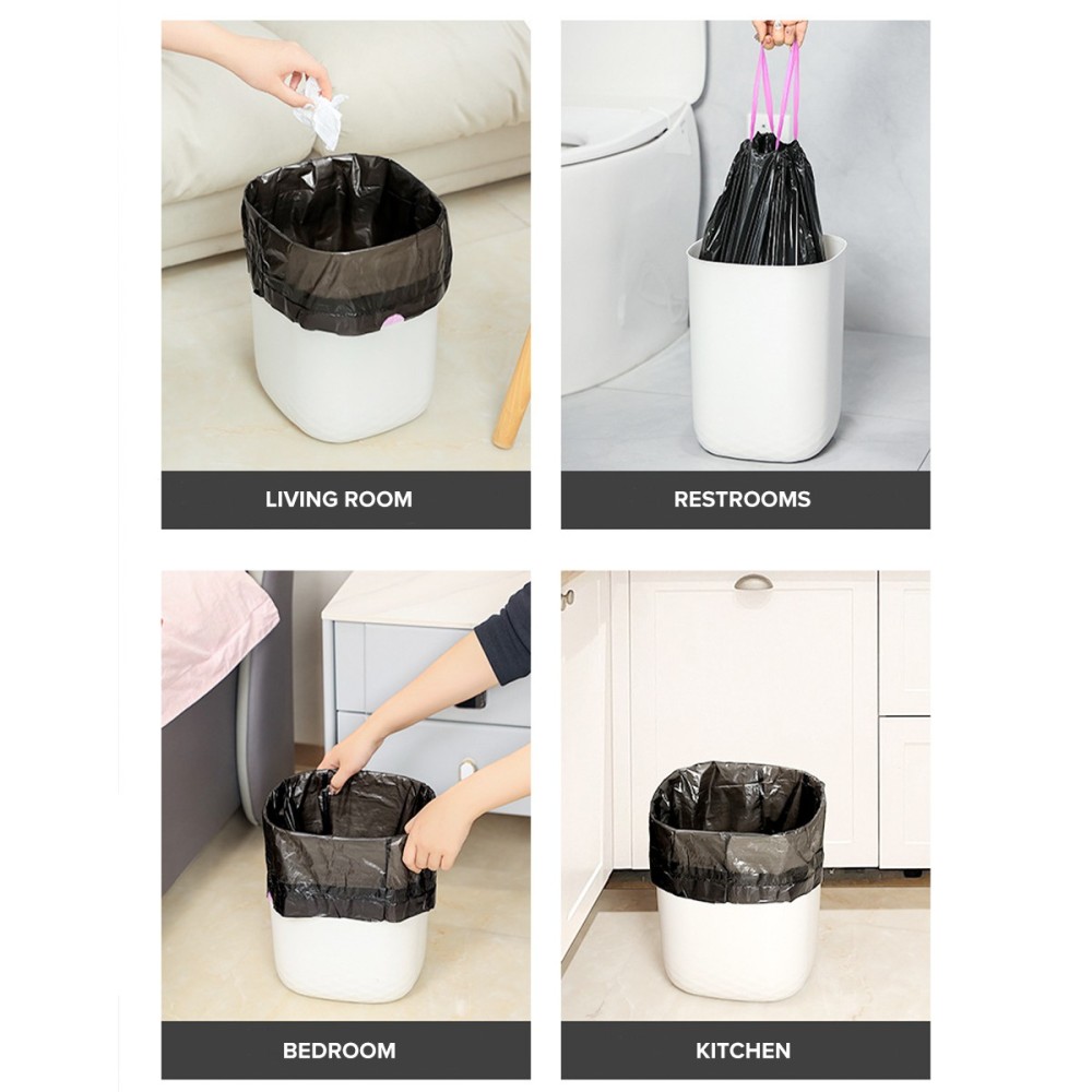 ECLEAN Drawstring Disposable Garbage Bag - JIJI.SG