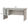 EDWARD Desk with 3 Drawers - JIJI.SG