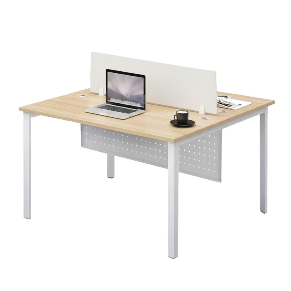 FORSBERG 2 Seater Work Station with Modesty Panel - JIJI.SG