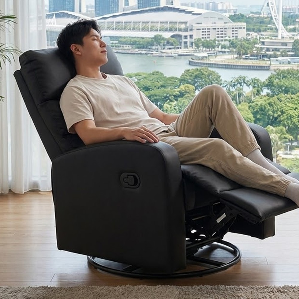 MAISIE Recliner Sofa with Swivel - JIJI.SG