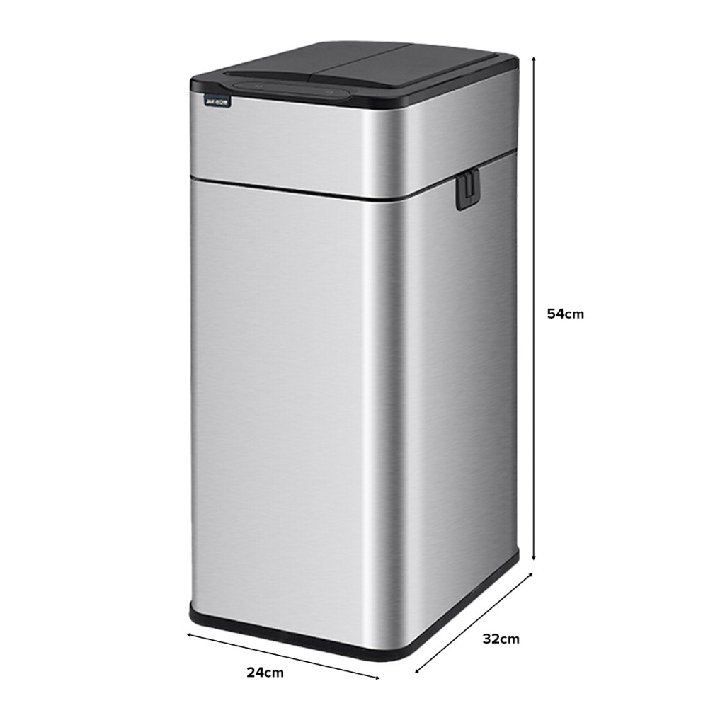 MAEVE JAH Stainless Steel Dustbin With Smart Motion-Sensing Lid - J...