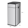 MAEVE JAH Stainless Steel Dustbin With Smart Motion-Sensing Lid - J...