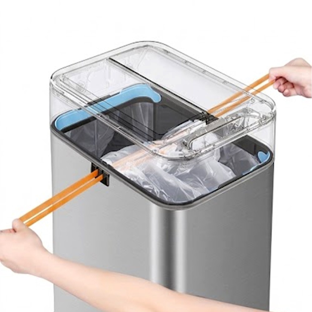 MAEVE JAH Stainless Steel Dustbin With Smart Motion-Sensing Lid - J...