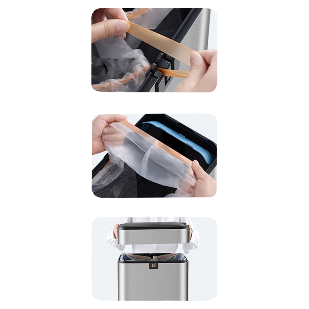MAEVE JAH Stainless Steel Dustbin With Smart Motion-Sensing Lid - J...