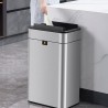 MAEVE JAH Stainless Steel Dustbin With Smart Motion-Sensing Lid - J...