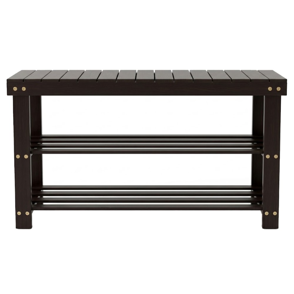 TREGNA Bamboo Shoe Rack Bench - JIJI.SG
