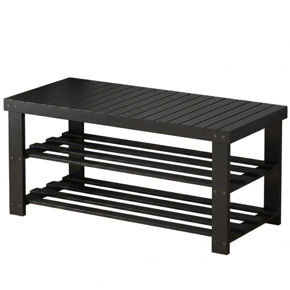 TREGNA Bamboo Shoe Rack Bench - JIJI.SG