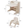 URSETTA Foldable Kids Study Table and Chair Set - JIJI.SG