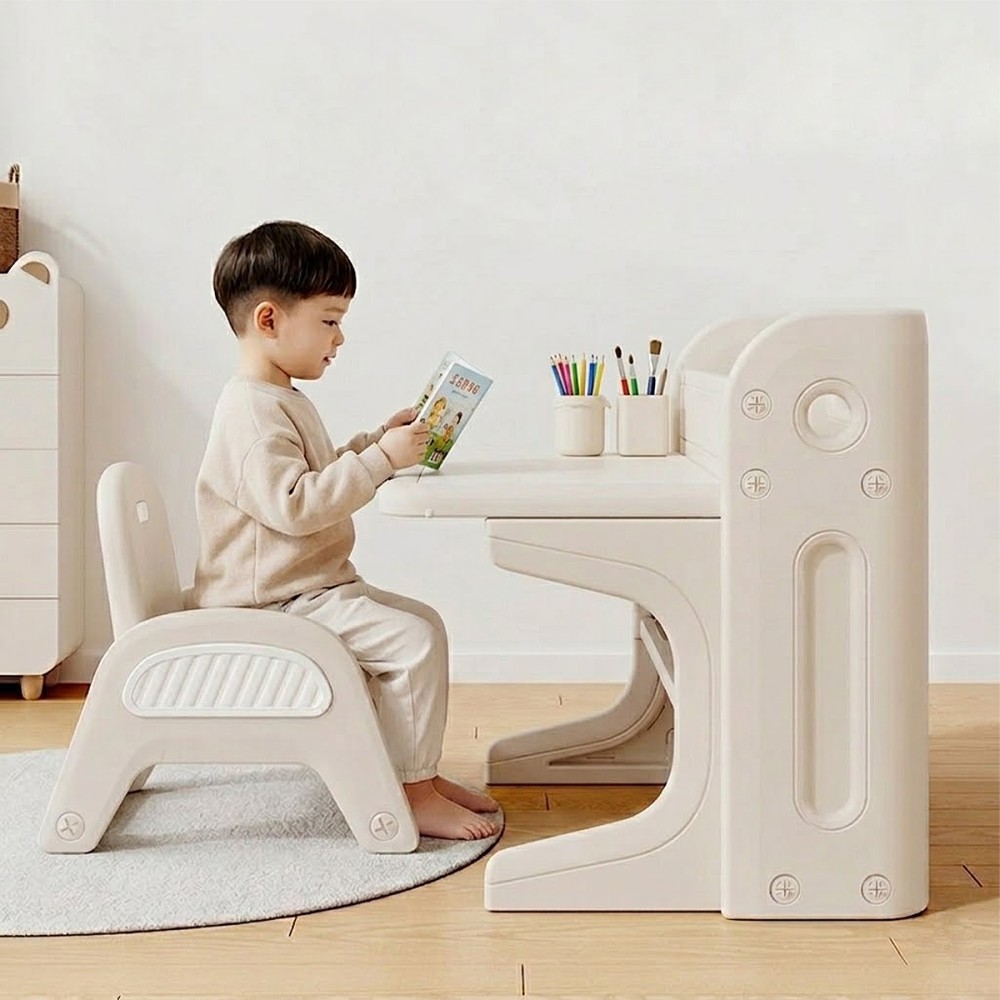 URSETTA Foldable Kids Study Table and Chair Set - JIJI.SG