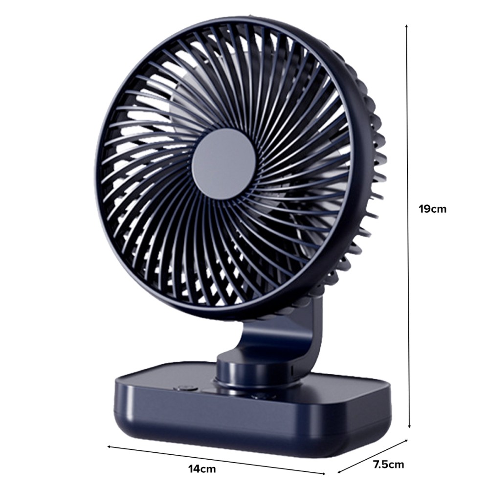 ELVON Portable Wireless Auto Rotatable Fan 4000mAh - JIJI.SG