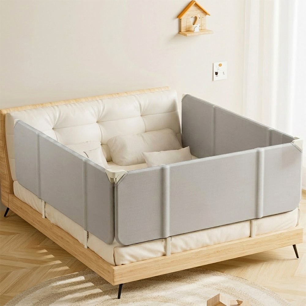 CUONRAT Foldable Baby Bed Barrier - JIJI.SG