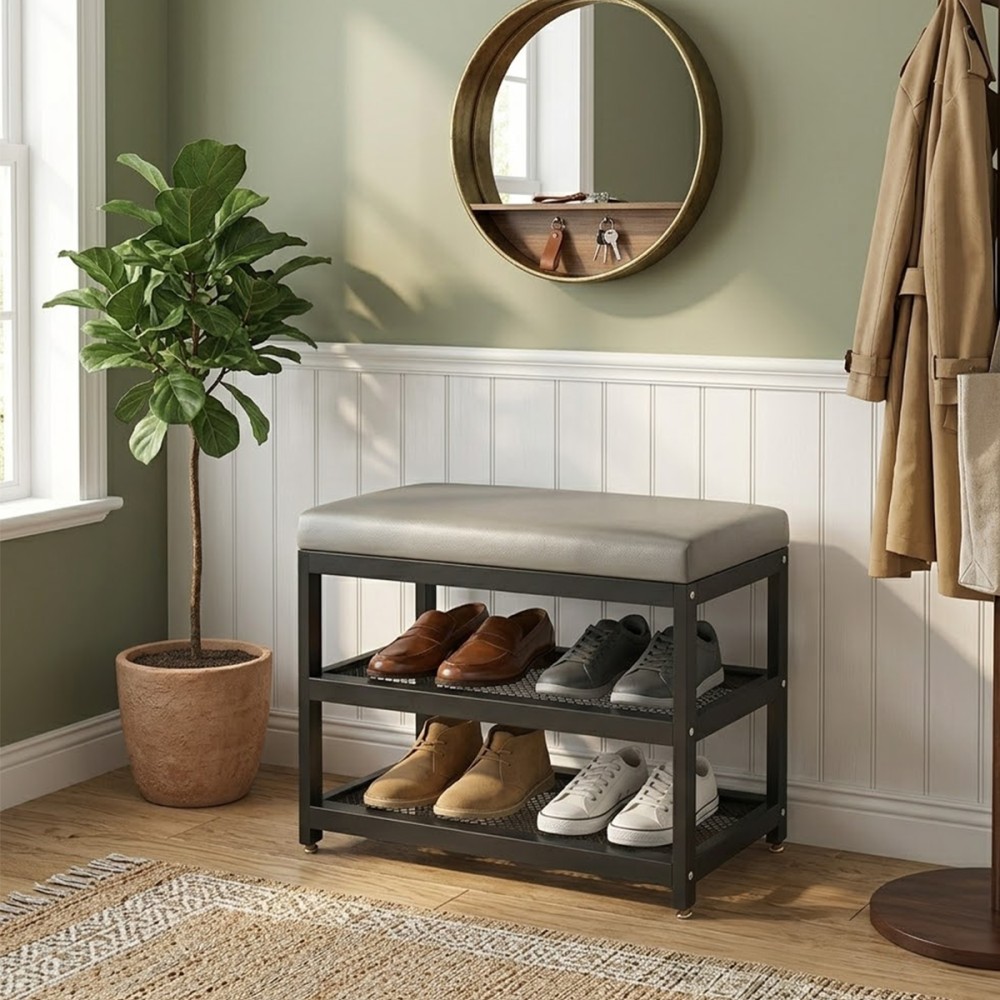BALSER Cushion Shoe Bench Rack - JIJI.SG