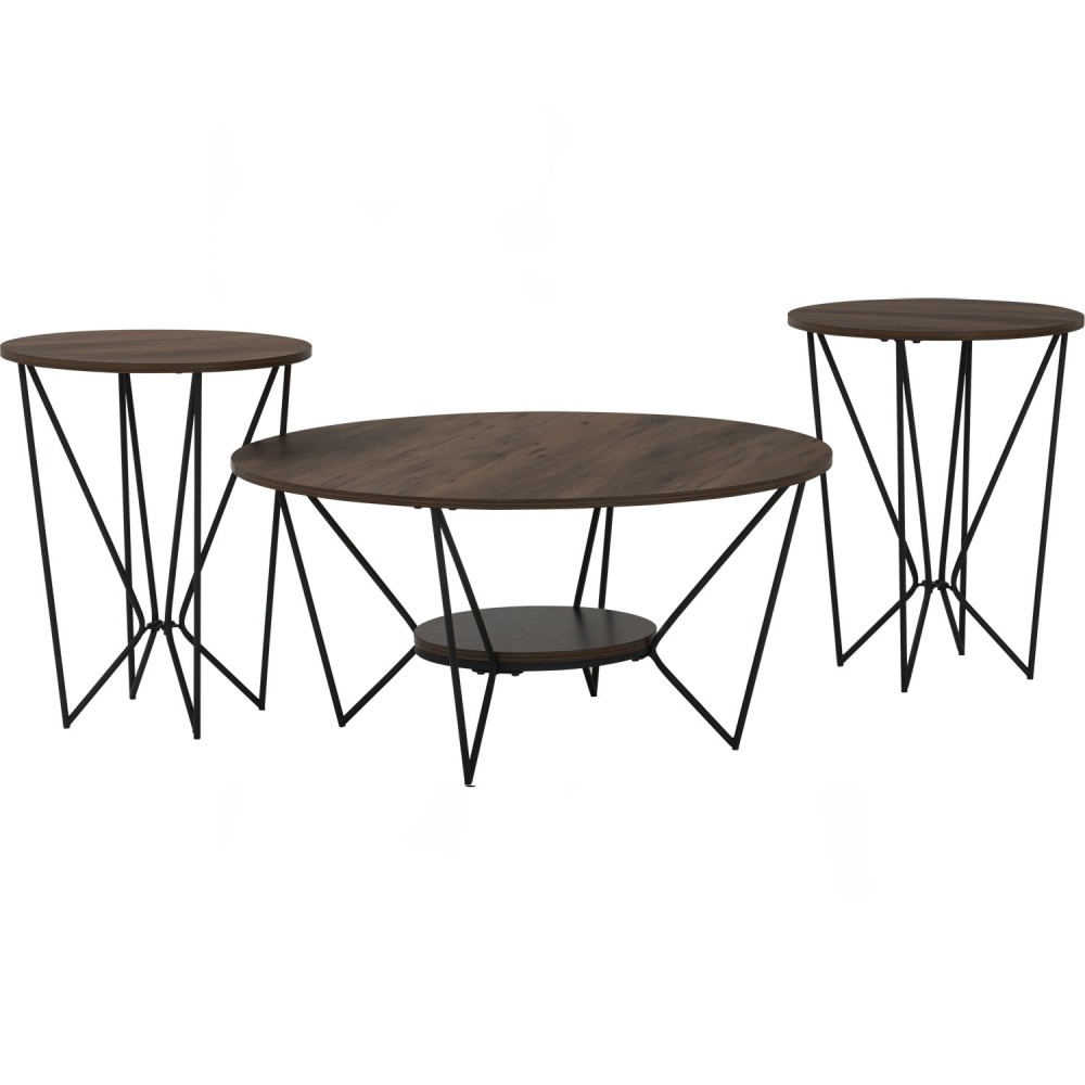 GIOLA Set of 3 Round Coffee Table - JIJI.SG